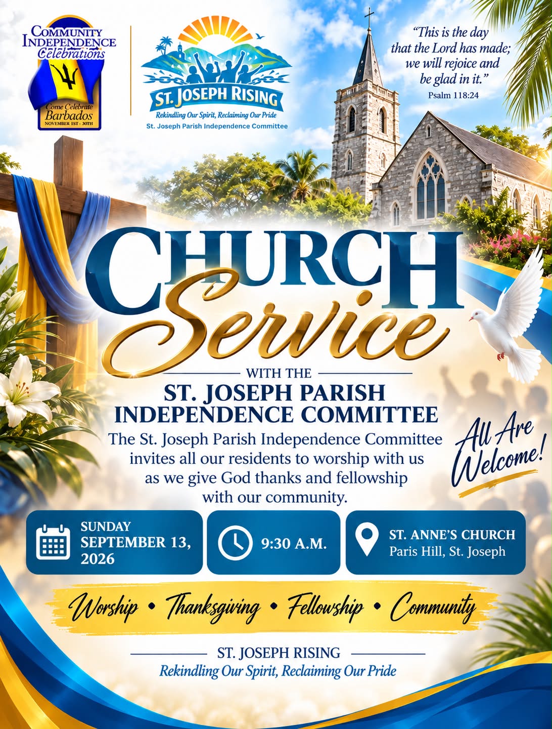 Church Service with the Parish Independence Committee